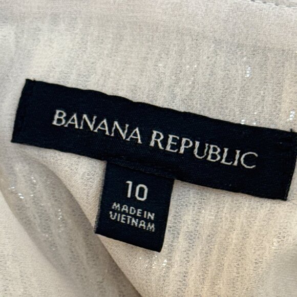 Banana Republic Women's Sequin Blazer & Mini Skirt Set Silver Sparkling Sz 8/10 - Picture 12 of 15